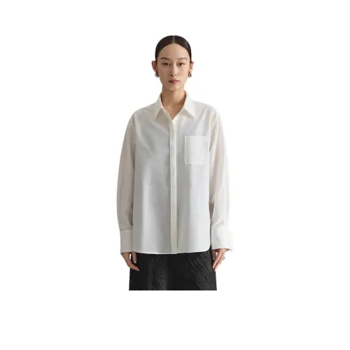 NAWEI 화이트 여성 셔츠