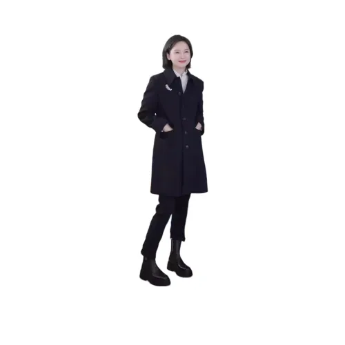 RUIENCO. 블랙 여성 코트