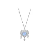 PK Moonstone Peaceful Lock Necklace
