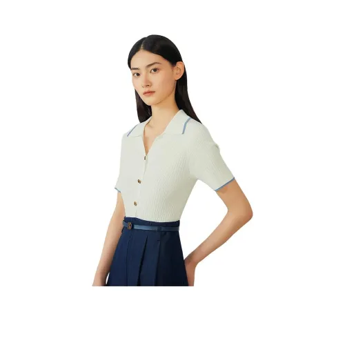 Yiner 블루 여성 반팔 원피스