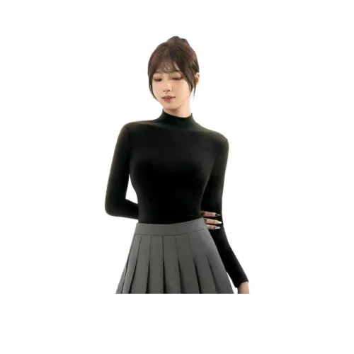XIAOYEHEZI 옵시디언 블랙 여성 니트웨어