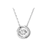 925 Sterling Silver, Heartbeat Radiance Necklace