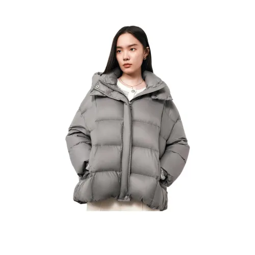 TKY SHOP 그레이 여성 다운 재킷