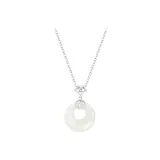 Blessing Peaceful Buckle Necklace (Silver)