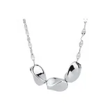 Bean Necklace Silver
