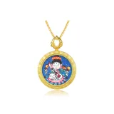 Manjushri Bodhisattva (Rabbits)-Gold Frame