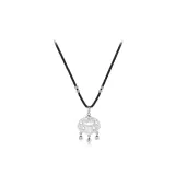 Alloy Peaceful Lock Necklace[Silver]