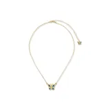 Blue Butterfly Gold Necklace