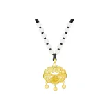 (Black) Peaceful Lock Necklace