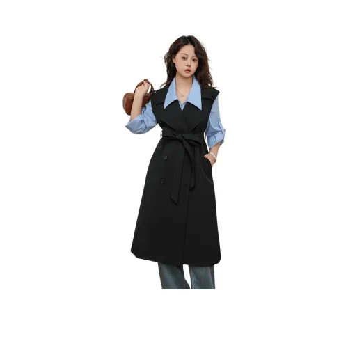 DAMABAIFENBAI 여성 트렌치 코트