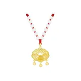 (Red) Peaceful Lock Necklace