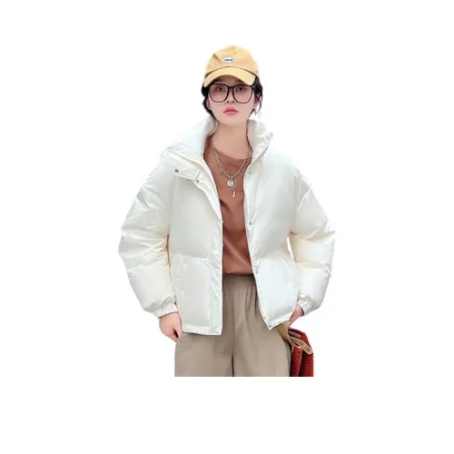 YABAOBAO 화이트 여성 다운 재킷