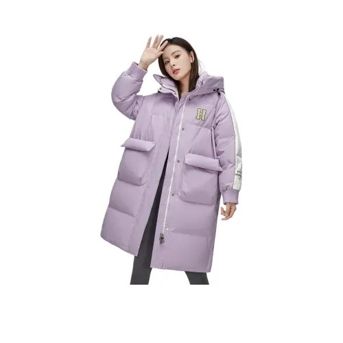 YABAOBAO 퍼플 여성 다운 재킷