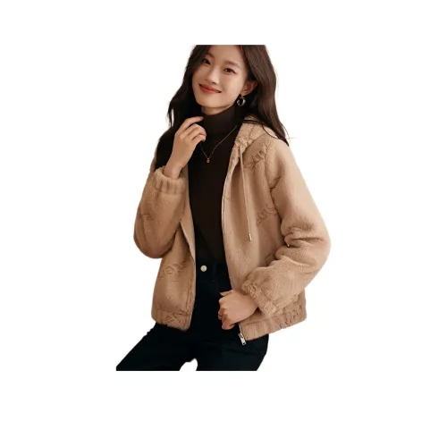 MOHO&MO 애프리콧 여성 벨벳 재킷