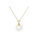 Gold Peaceful Buckle Necklace