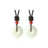 Jade Peaceful Buckle Necklace-Couple's (1 Pair)