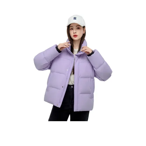 YABAOBAO 크리스탈 퍼플 여성 다운 재킷
