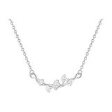 S999 Fine Silver-Ginkgo Leaf Necklace
