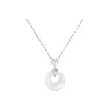 Silver Peaceful Buckle Necklace