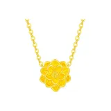 Lotus Necklace[Comes with 925 Silver Chain]