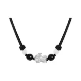 Black Braided String Chinese Auspicious Animal Necklace
