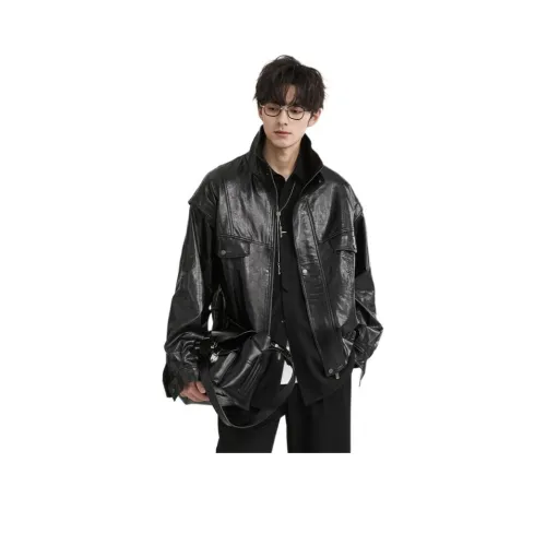 EARL JOEL 남성 가죽 자켓