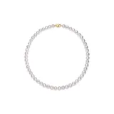 S925 Silver Freshwater Pearl Necklace with Gold Clasp