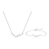 S999 Pure Silver-Set [Necklace + Bracelet]
