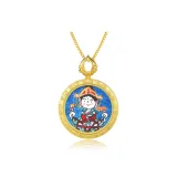 Mahasthamaprapta Bodhisattva (Horses)-Gold Frame