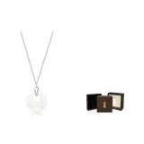 Lucky Peaceful Buckle Necklace[White Gold]+Heritage Box