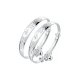 0-12 Years Old Wealth 999 Fine Silver Bangle