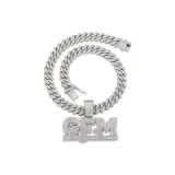 Full Rhinestones Trendy Necklace[Silver]