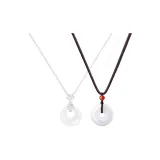 Peaceful Buckle Necklace 1 Pair (Silver+Men's)