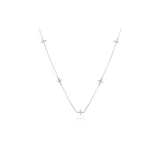Silver Four-Leaf Clover Necklace