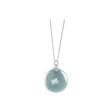 Blue Water Peaceful Buckle Necklace