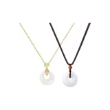 Peaceful Buckle Necklace 1 Pair (Gold+Men's)