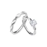 Silver 925-Mobius Couple Rings
