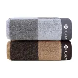 Towel 2 Pack, Gray+Brown