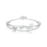 Double-Layer Butterfly Bracelet