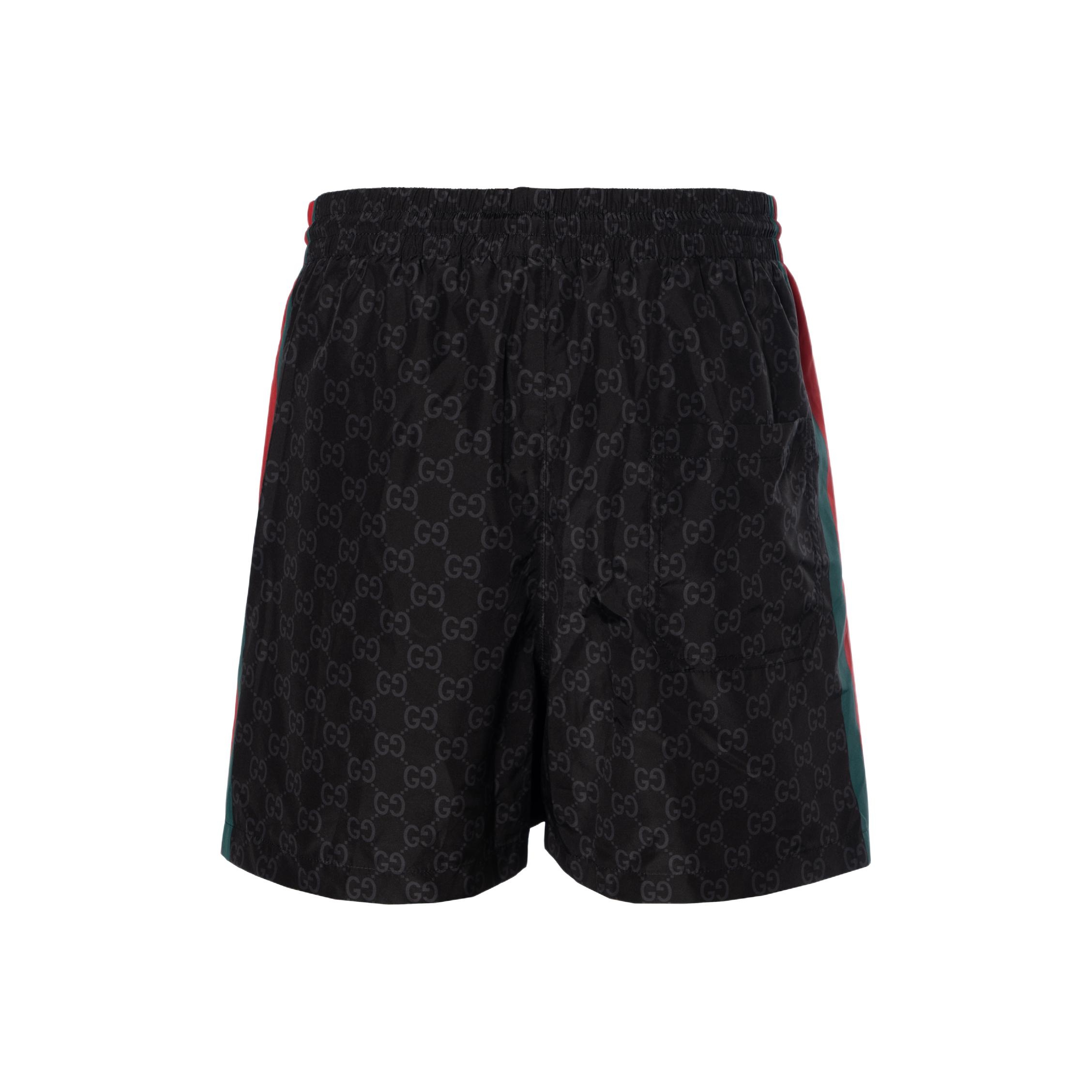 美品 GUCCI Psychedelic GG Nylon Shorts 44 GG nylon swim shorts in black | GUCCI® US