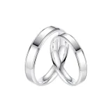 S925 Smooth Finish Open Ring-Couple Rings