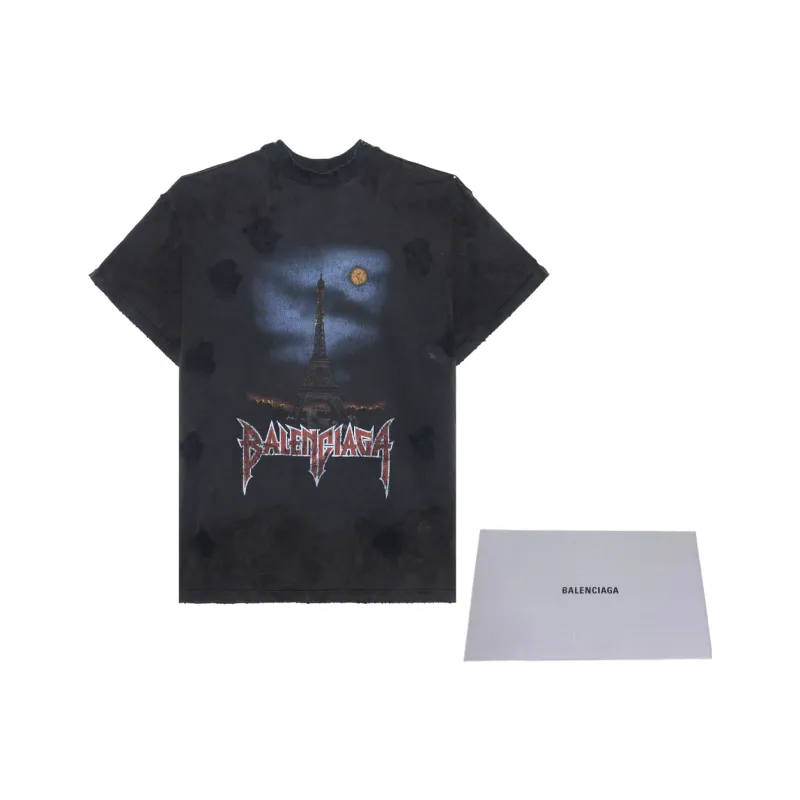 BALENCIAGA Parismoon Tシャツ Balenciaga Paris Moon Tシャツ | ブラック | FARFETCH JP
