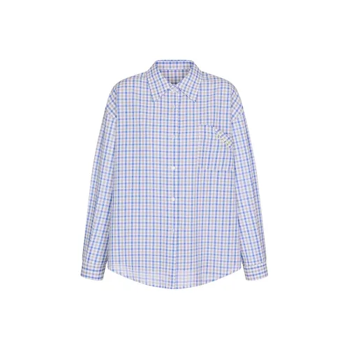 MeiHaoStore 블루 남녀공용 셔츠