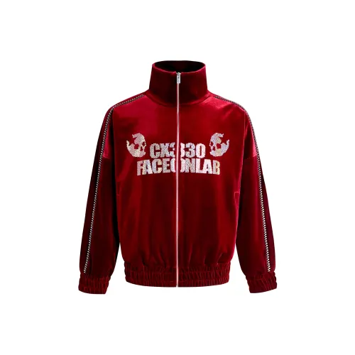 FACEON LAB 버건디 남녀공용 자켓