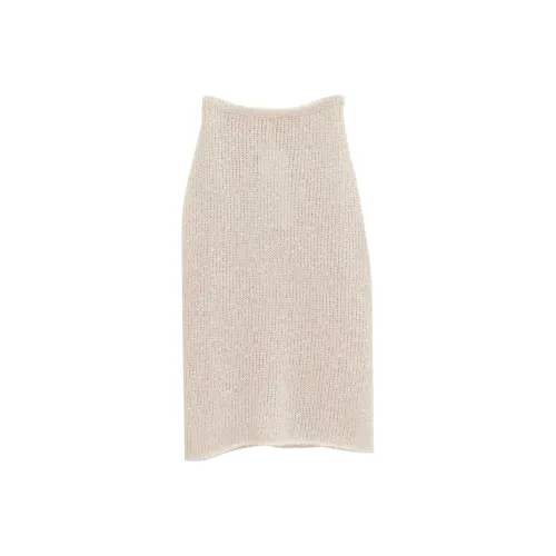 SWAYING KNIT 아이보리 여성 니트 롱 스커트