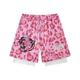 Mock Two-Piece Leopard Print Pink (Pink Lightning Jaguar+Embroidery)