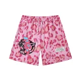 160 Pink (Pink Lightning Leopard+Woven Label)