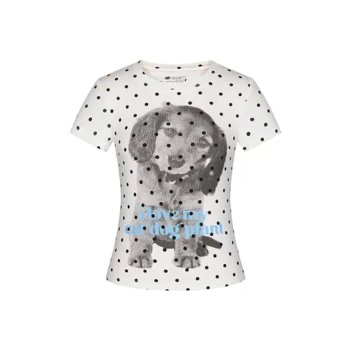 MeiHaoStore 화이트 남녀공용 티셔츠