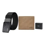 Brown Style B Wallet+Belt (120)