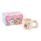 Little White Peach Heart Cup